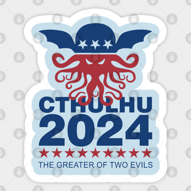 Cthulhu 2024 Cthulhu Sticker TeePublic